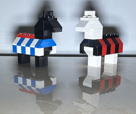 LEGO Classic Castle Knights Tournament 383 6083 LEGOLAND Horse Set & Barding VTG