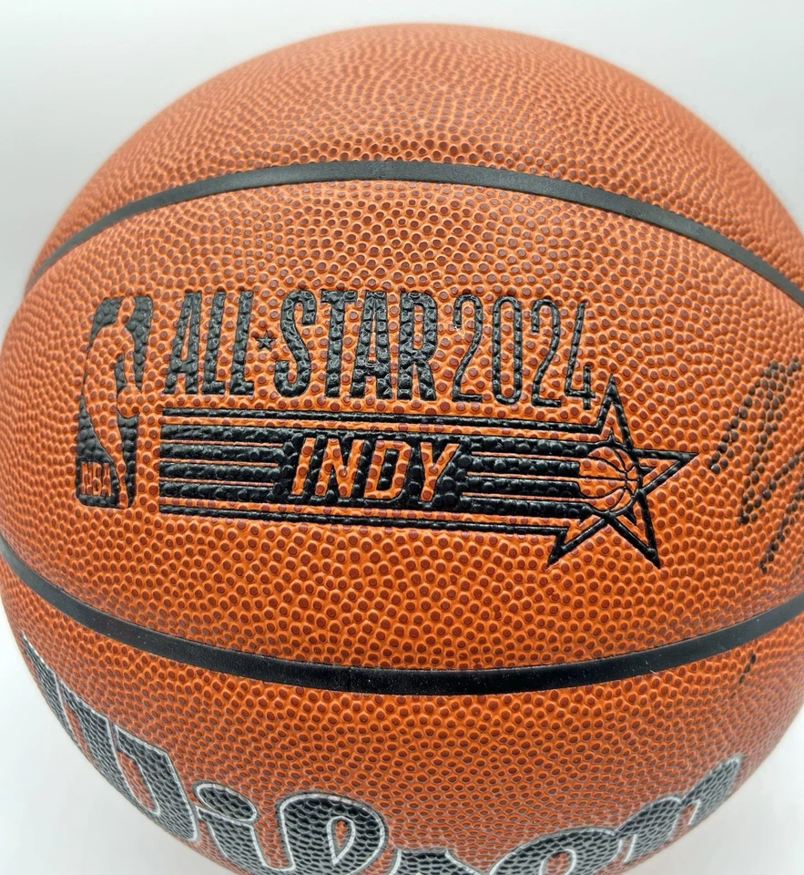 Karl Anthony Towns Signed 2024 NBA All Star Game Basketball Knicks PSA/DNA COA - Image 3 of 4