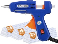 Glue Gun with 75pcs Glue Sticks 7mmx150mm 20W Hot Melt for Crafting Home Repairs 0.11 per stick