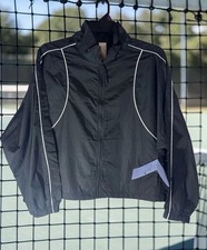 Avia Women s Tennis Jacket Lightweight Black Moisture Repellant Size 2XL New