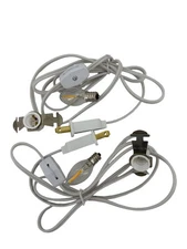 E12-C7-PC-2PK   2 Pack Power Cord Assembly - 6 feet long - Switch and LED C7 bul