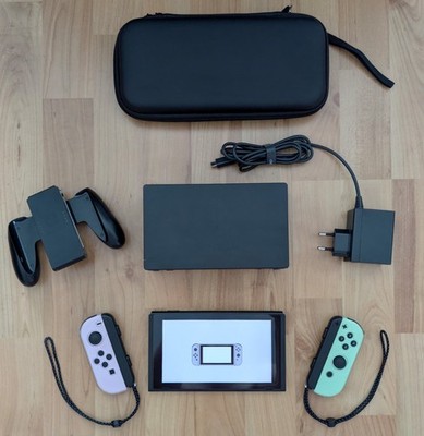 Nintendo Switch V1 ( 2018 ) Komplettset | Nagelneue Pastell-Joy-Cons