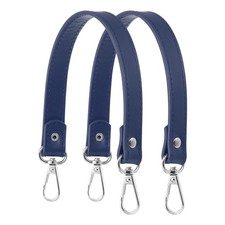 13" Leather Purse Strap Replacement Gold Buckle for Handbag 2 Pack, Navy 