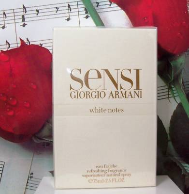 Sensi Giorgio Armani White Notes Eau Fraiche Spray 2.5 Oz. NWB