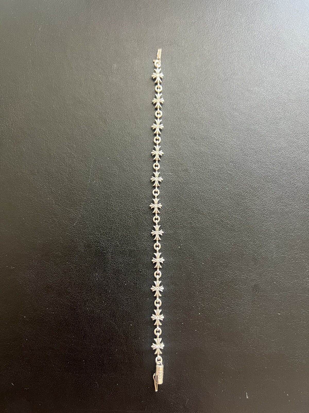 Authenticated Chrome Hearts Tiny E Diamond Bracel… - image 4