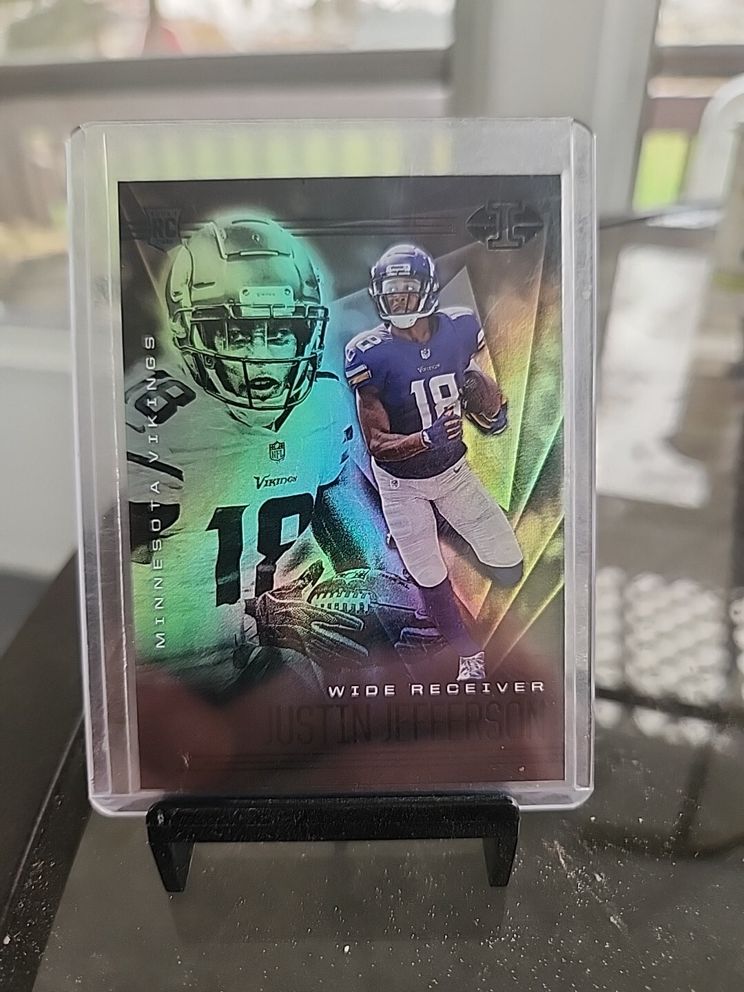 2020 Panini Illusions - Emerald #22 Justin Jefferson (RC)