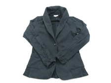 James Pease Women Blazer Coat Single Breasted Long Sleeve Pocket Black Size 3