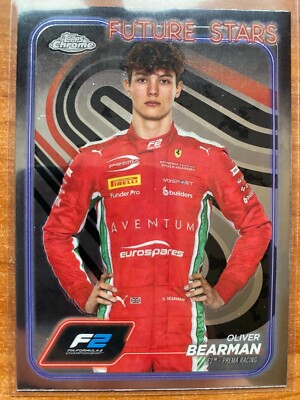 Topps Chrome F1 2024 Oliver Bearman Formel 2 Future Stars Prema Racing #21