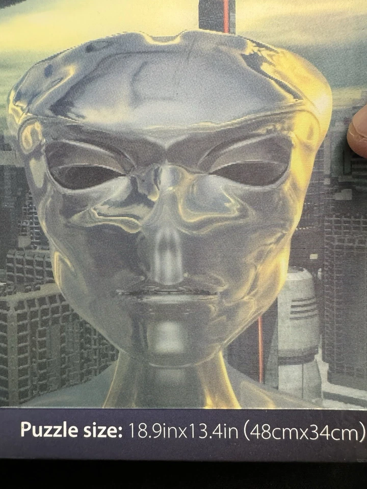 Rompecabezas Alien Invasion Grafix 3D Lenticular 500 Piezas, OVNI Marciano Nuevo Sellado Foto 2 de 4