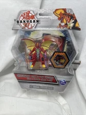 Bakugan✨Collector Figure✨Dragonoid (Red) with Trading Cards & Coin ✨New