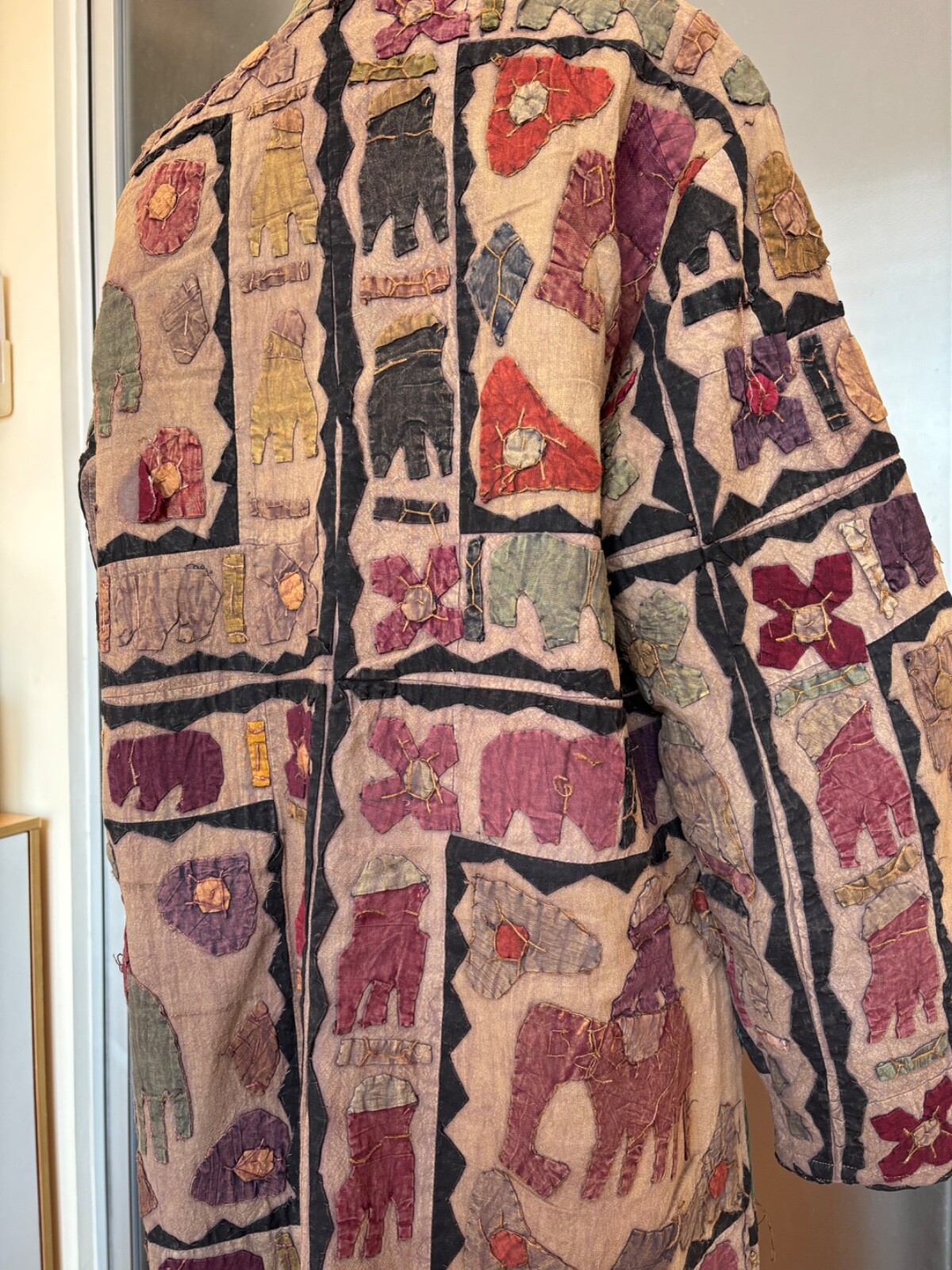 Vintage Indian Patchwork Handmade Elephant Long W… - image 17