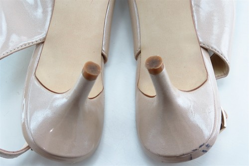 Enzo Angiolini Slingback Sandals Beige Synthetic Women Shoes Size 7 Medium - Picture 5 of 6