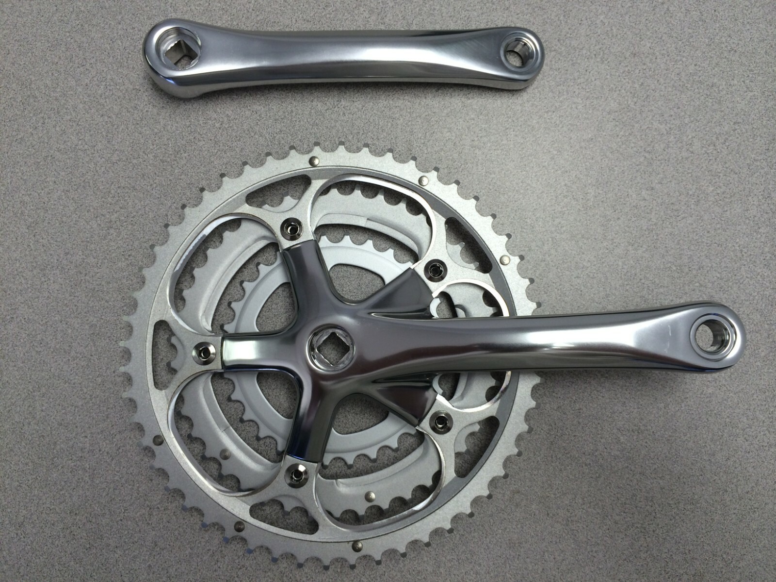 New Driveline Alloy Bike Crankset Triple 52/42/30T 9 Speed Silver eBay