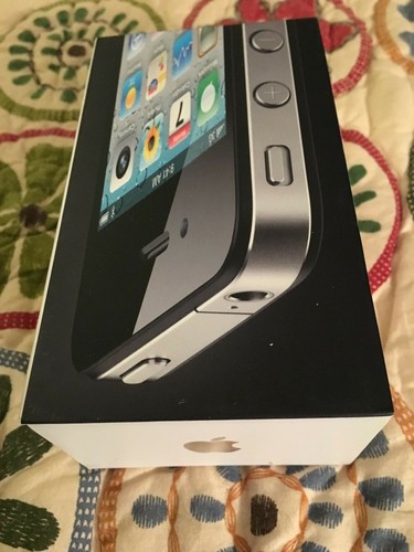 iPhone 4 Box (leer - ohne Handy, ohne Zubehör) schwarz 16GB nur Verpackung - Bild 4 von 12