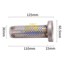 Motorcycle Universal 60mm Exhaust Muffler DB Killer Slip-on Pipe Silencer Baffle