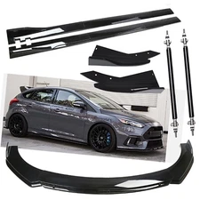 Front Bumper Lip Splitter Spoiler For Ford Taurus SHO Side Skirt Strut Rod Body