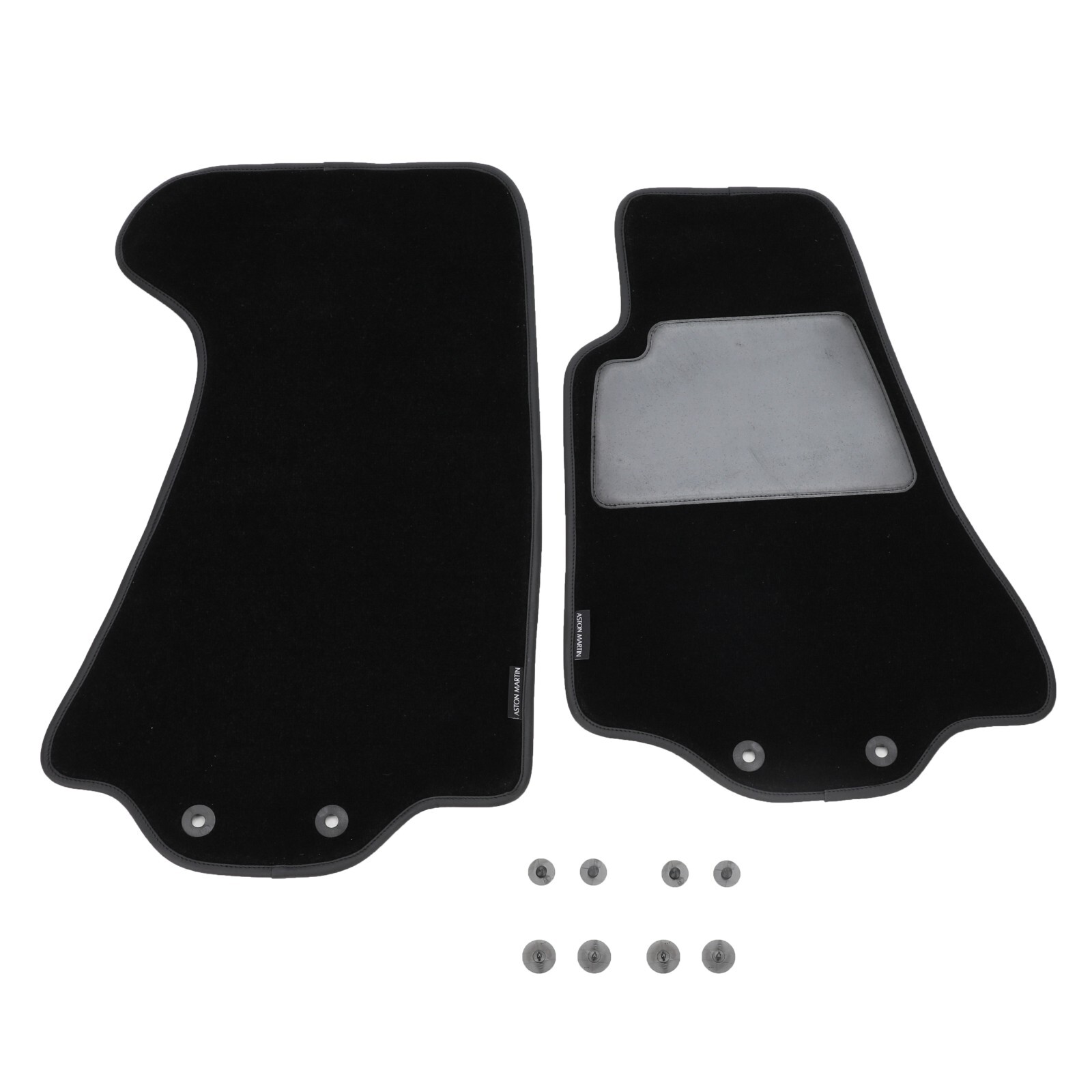 GENUINE ASTON MARTIN MAT SET FRONT FLOOR BLACK LHD OEM NEW 702319