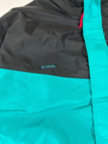 VTG 90’s Columbia Gadzooks Radial Sleeve Teal Color Block Mens Size XL - Picture 16 of 18