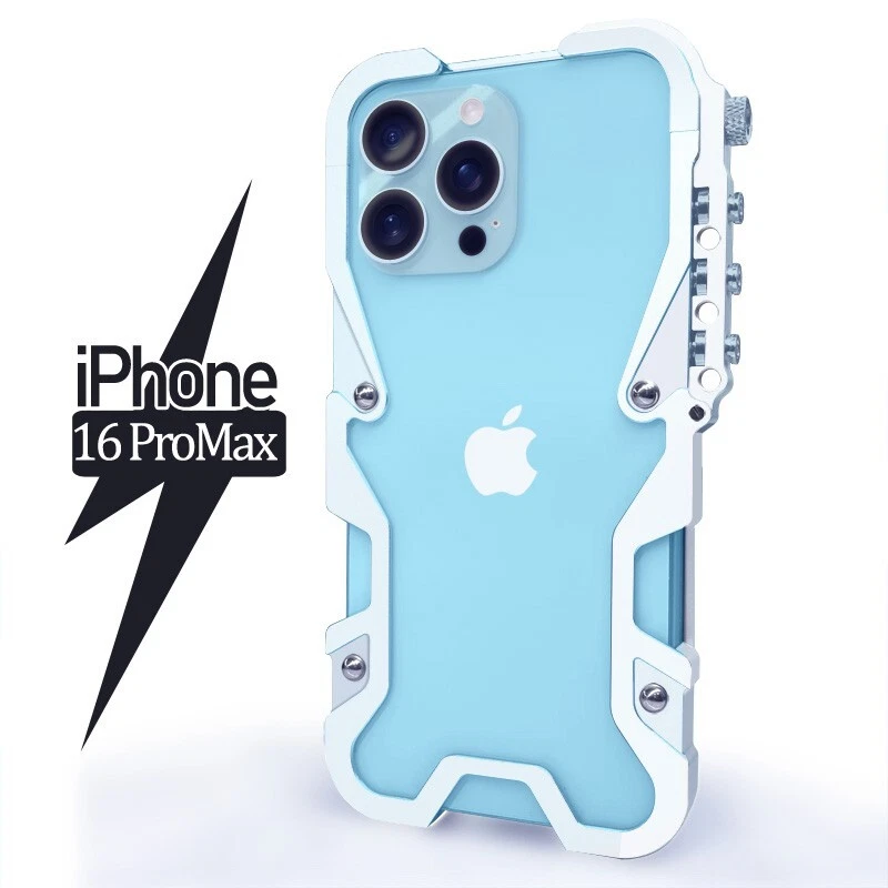 Armor Screw Metal Bumper Frame Case For iPhone 16e 17 16 15