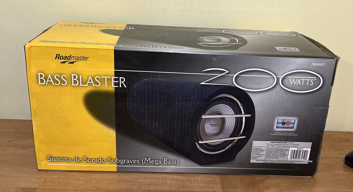 Roadmaster Bass Blaster Portable Subwoofer RBB650T Audio 200 Watts