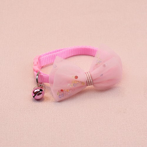 Small Dog Cat Collar Buckle Bell Bow Tie Puppy Kitten Pet Necklace Adjustable ❤~ - Bild 25 von 34