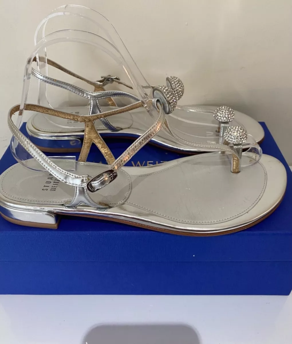 Stuart weitzman silver sandals store
