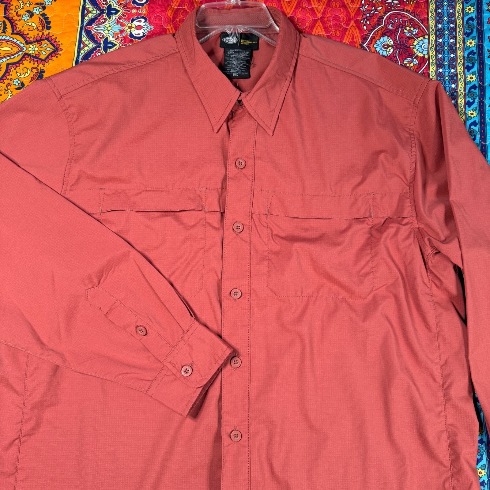 Dickies Performance Long Sleeve Button Shirt Men … - image 3