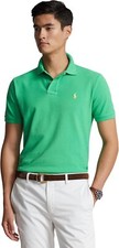 Polo Ralph Lauren Men's Custom Slim Fit Soft Touch Green Polo Shirt, S