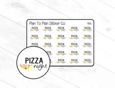 1955~~Pizza Night Planner Stickers.
