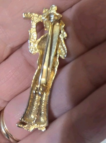 Vintage Sailor Pirate Spyglass Costume Jewelry Figural Brooch Pin Naval - Picture 9 of 9
