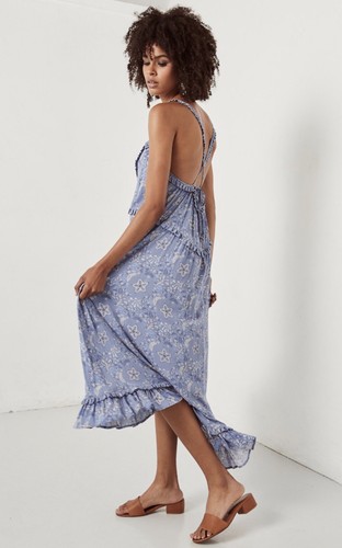 NWT - Spell And The Gypsy Collective Celestial Midi Dress In Blue (M) - Picture 4 of 12
