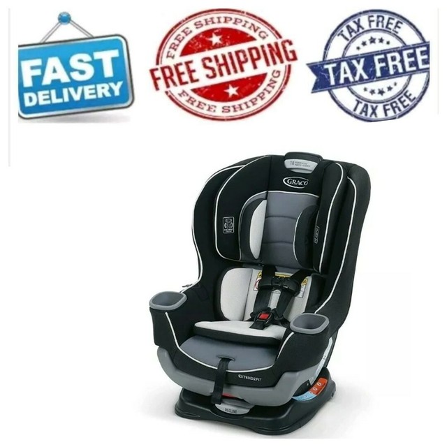 Graco Baby Extend2Fit Convertible Car Seat Infant Child Safety Kenzie