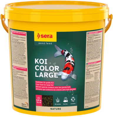 (EUR 1,98 / L) Sera KOI Color Nature Large -  Koi ab 25 cm - 21 Liter