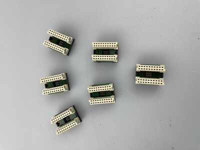Lot of 6 PILZ 95425, ERNI RC2 MODULER FOR PILZ PNOZ MC3P, Dual 20 Pin (Used) 