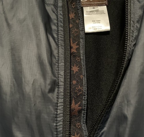 Women’s Isis Navy Lined Windbreaker Jacket in Navy Sz 6 - Picture 5 of 7