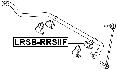 Front Sway Bar Bushing Stabilizer D33.8 FEBEST LRSB-RRSIIF OEM RVU500011 - Bild 2 von 3