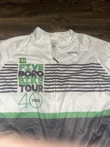 Camiseta deportiva de ciclismo Primal para hombre grande Five Boro Bike Tour #AA - Imagen 2 de 4