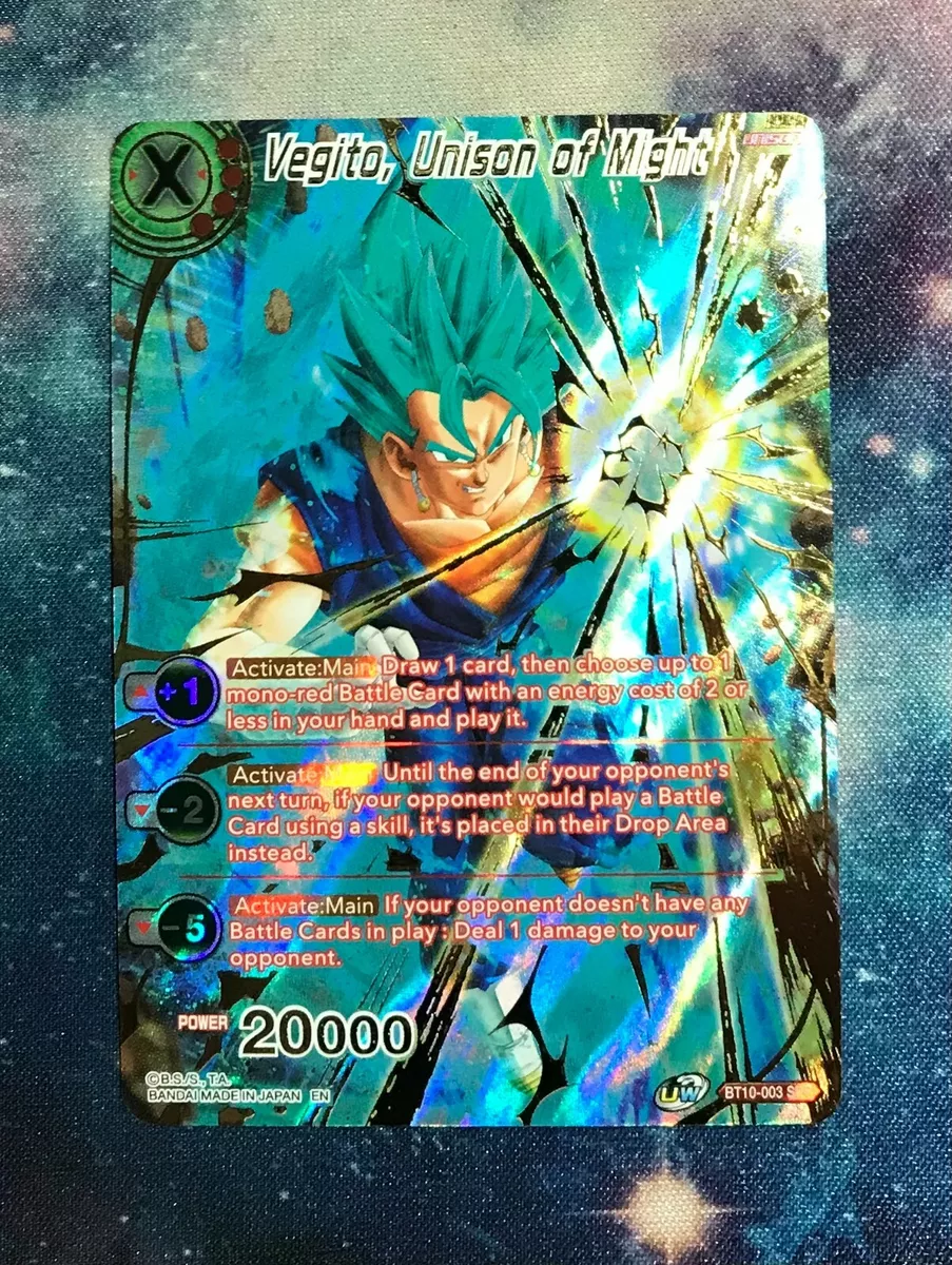 Dragon Ball Super Card Game Vegito, Unison of Might BT10-003 SR Super Rare