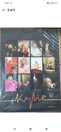 CALENDARIO OFICIAL KYLIE MINOGUE 2024 SIN ABRIR - En mano, se envía plano desde EE. UU. - Imagen 4 de 6