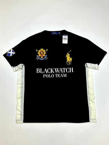 *DEFECTO MENOR* Camiseta Polo Ralph Lauren BP Poly Blackwatch - Negra - Talla Grande - Imagen 3 de 5
