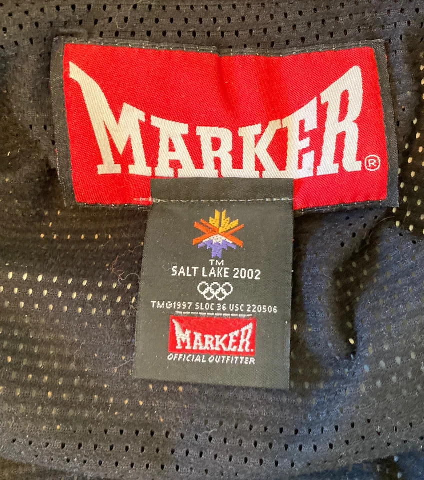 Chaqueta de Colección Marker Para Hombre Salt Lake City 2002 Juegos Olímpicos Talla XL Negra P1 Foto 3 de 4