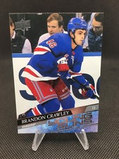 Brandon Crawley 2020-21 Upper Deck Young Guns Rookie New York Rangers #464