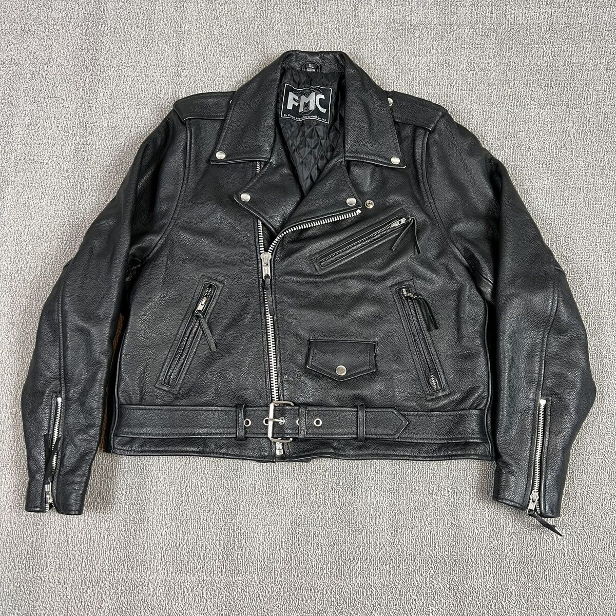 First Manufacturing Company FMC Leather Motorcycle Jacket First Manufacturing Company FMC Leather Motorcycle Jacket