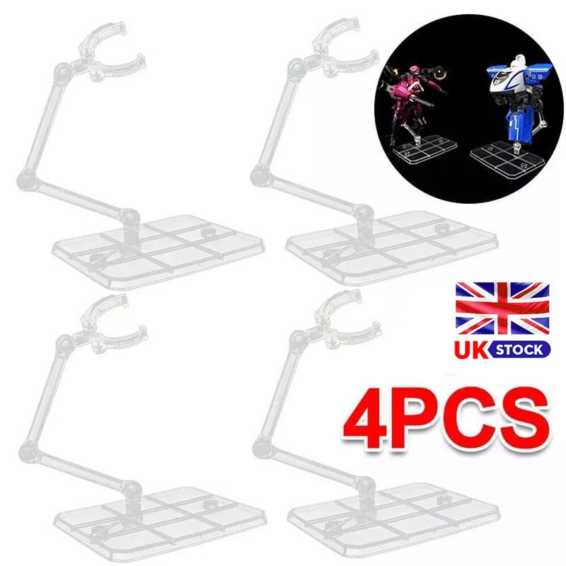 4x Toy Holder Action Figure Base Action Figure Display Stand Figure Bracket