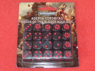 Warhammer 40k Adepta Sororitas Order of the Bloody Rose 20x 16mm Würfel Set Neu