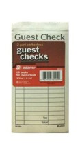 Adams 2-Part Carbonless Guest Checks 10 Books/50 Checks Per Book
