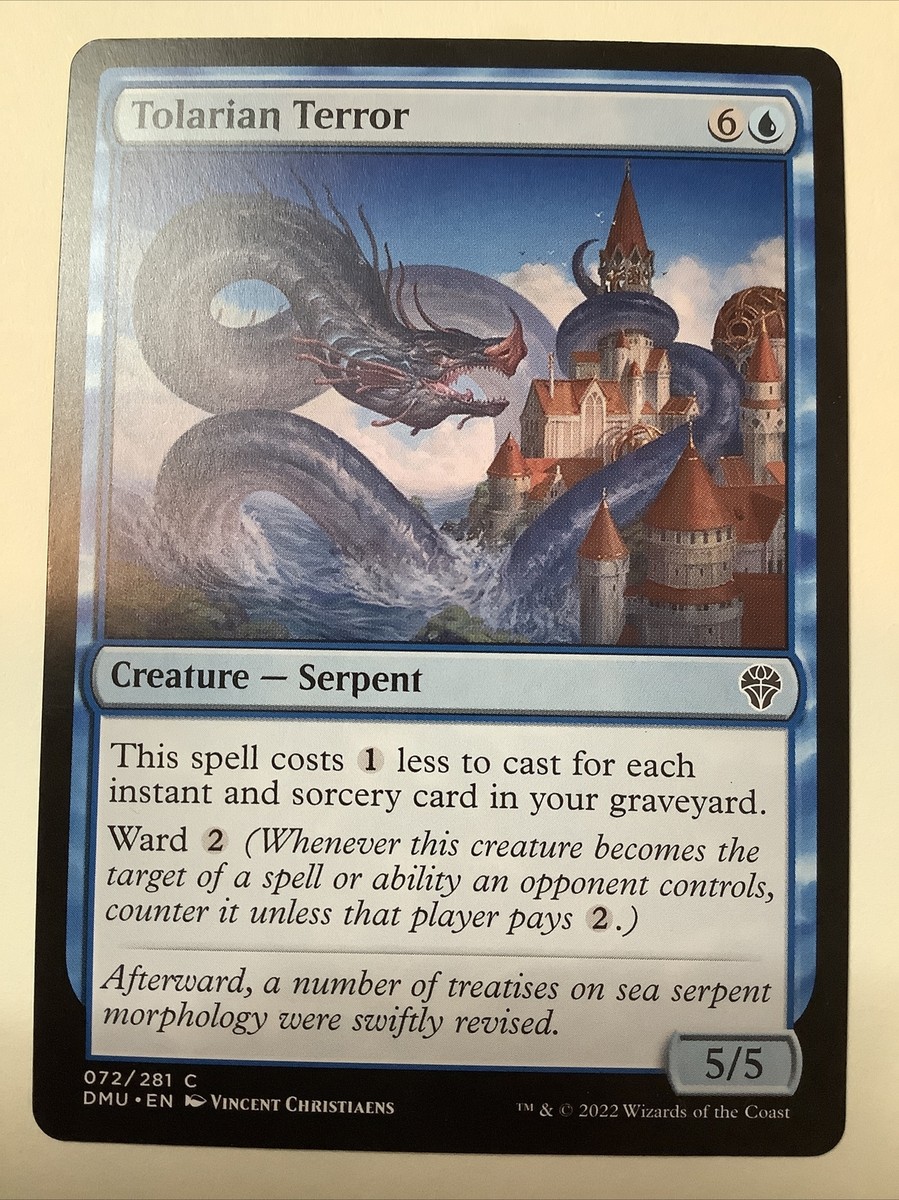 mtg terror card Terror of Mount Velus [Theros Beyond Death] Near Mint main image 1