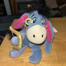 Disney Store Cupid Eeyore Mini Bean Bag Stuffed Plush