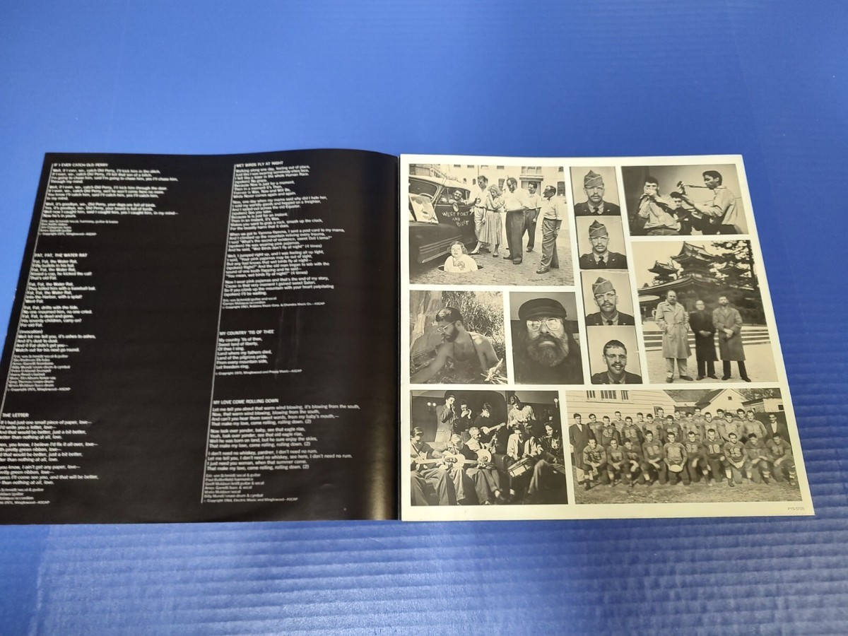 Eric Von Schmidt - 2nd Right 3rd Row - 1972 Folk LP Poppy w