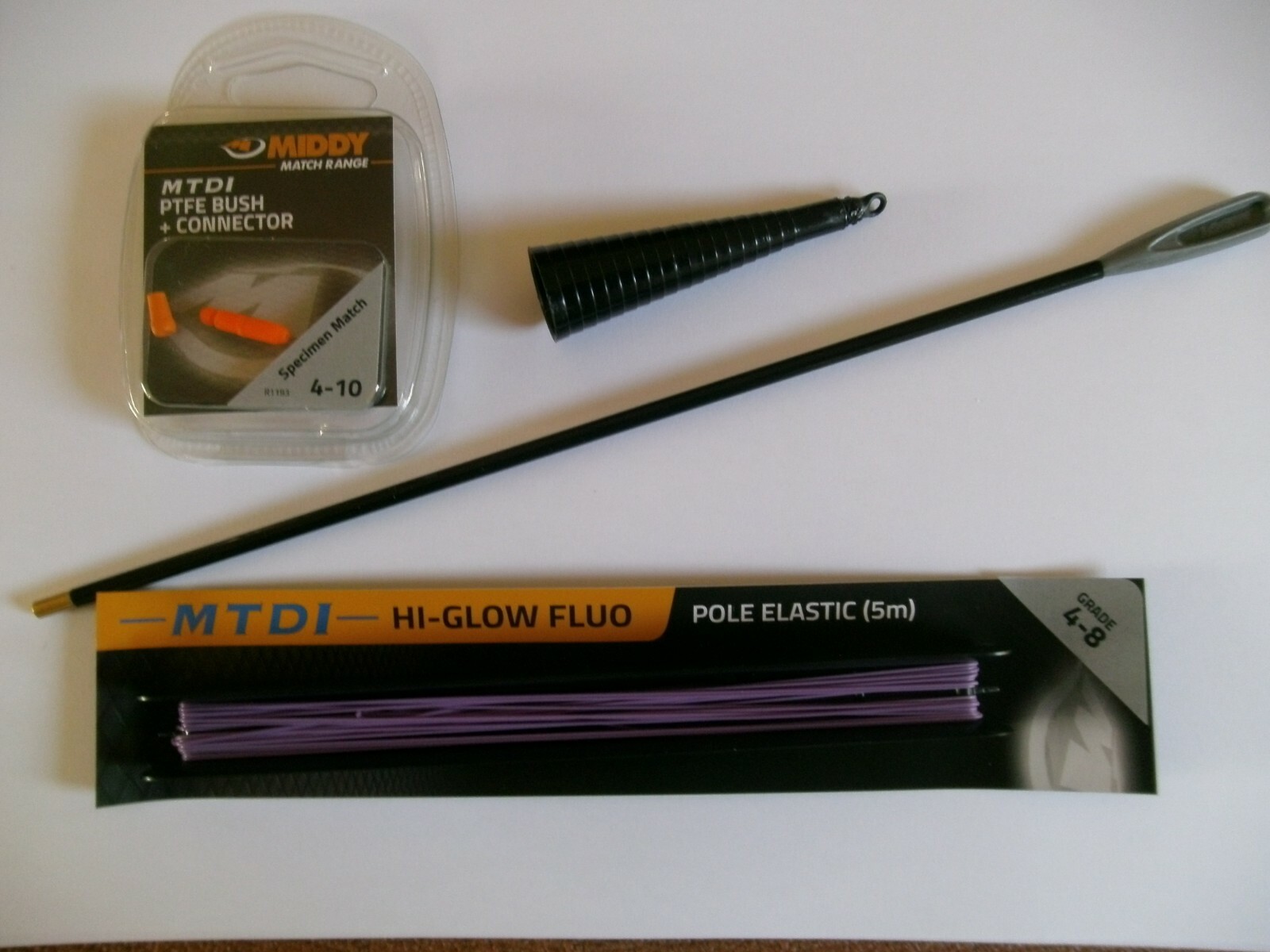 MIDDY MTDI POLE ELASTIC WITH PTFE /CONNECTOR/ BUNG 6 x SIZES